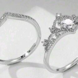 Princess Crown Ring with Rhinestones 