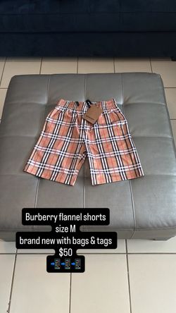 Burberry flannel shorts