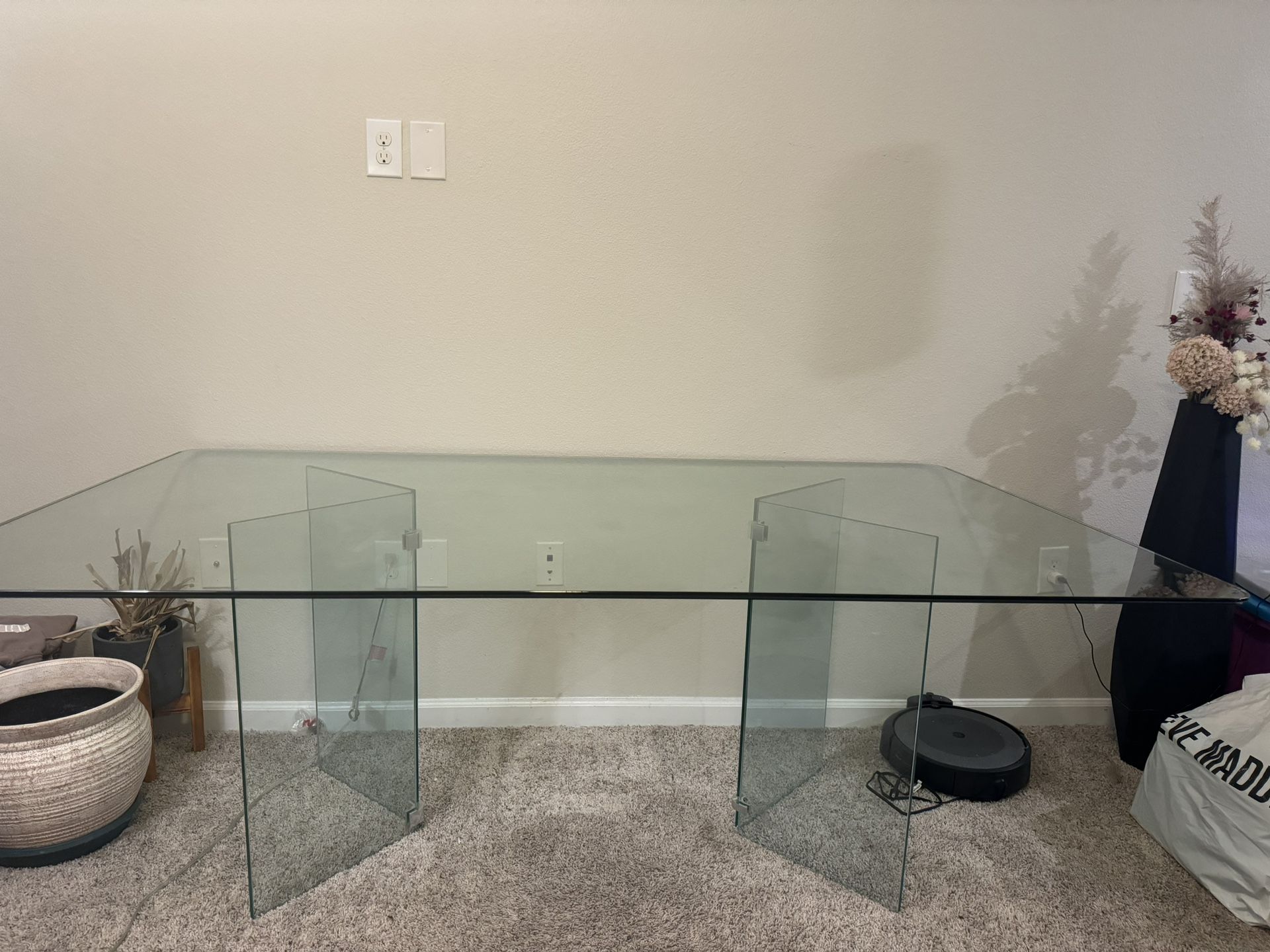 All Glass Dining Table 