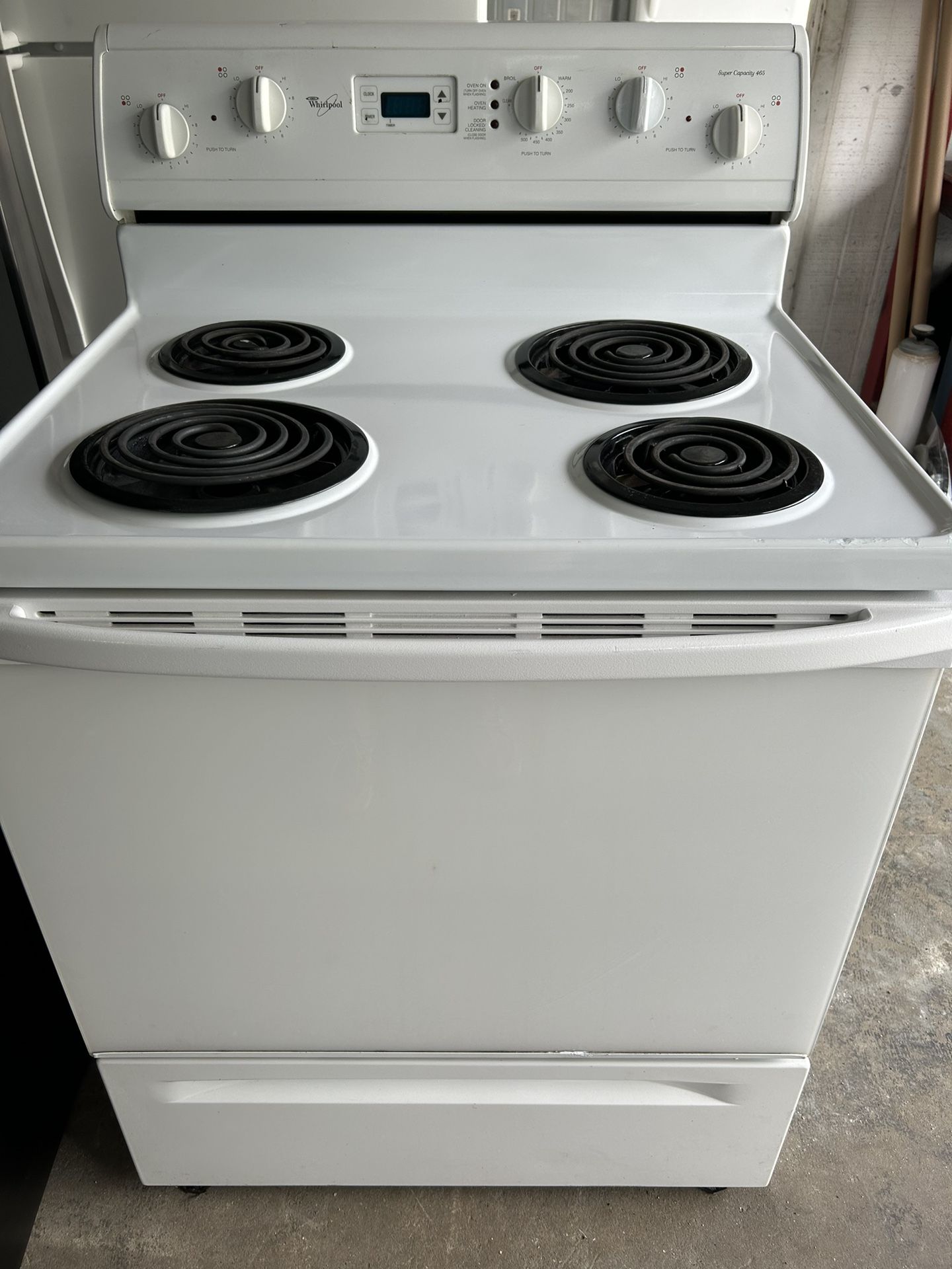 White Self Clean Stove 