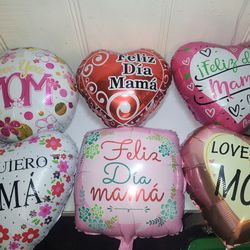 Mother's Day Balloons. I Love You Mom. Foil Balloons. Feliz Día De Las Madres Globos.  Te Quiero Mamá. Gifts For Her. Gifts For Mom, Mum, Ama, Mommy 