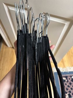 Twenty Of These Black Velvet Hangers For Sale