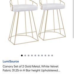 Gold barstools 