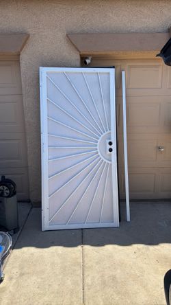 36x80 WHITE   SECURITY DOOR LEFT IR RIGHT NEW