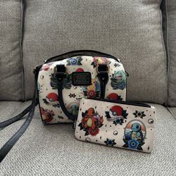 Pokémon Loungefly Purse and Wallet Set