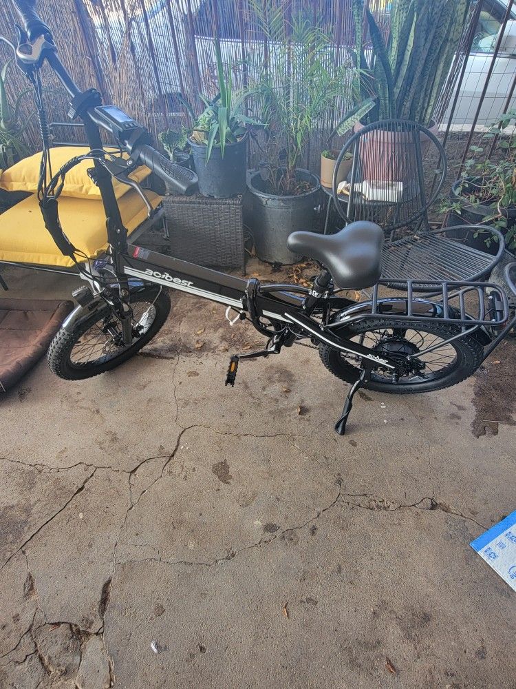 Peak 1200W 28Mph Top Speed,ACTBEST Speedy 20" Fat Tire Folding Electric Bicycle,48V 10.4Ah Ebike