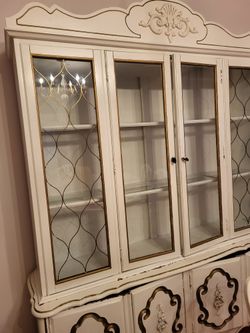 Antique China Buffet & Dining Table Set