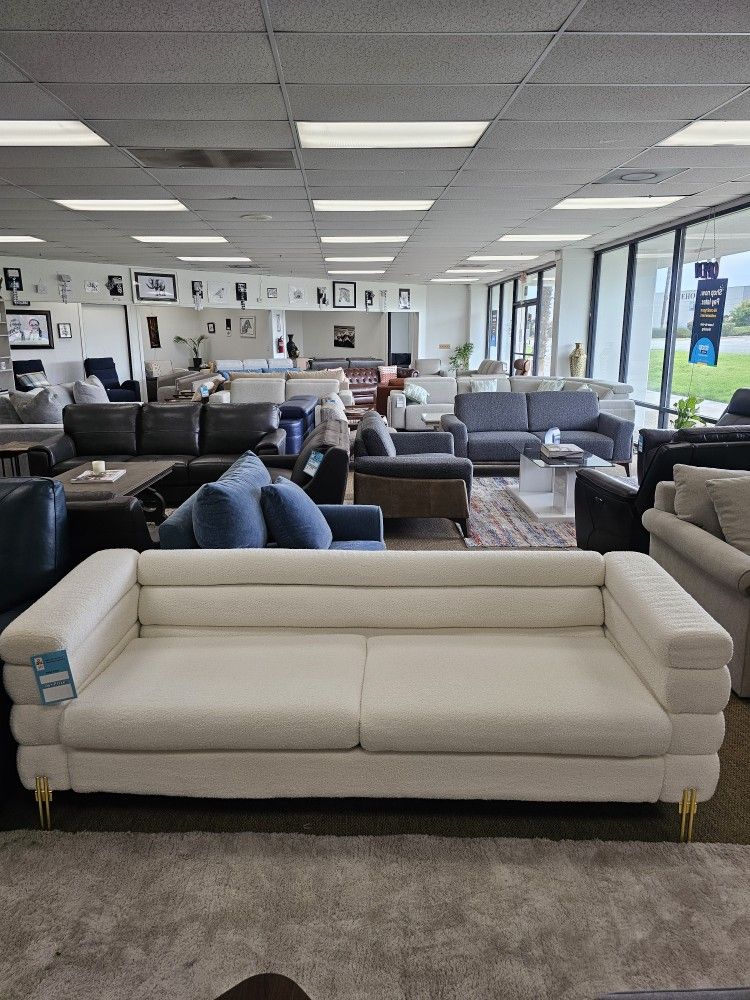 Fabric Sofa With Removable Cushions
