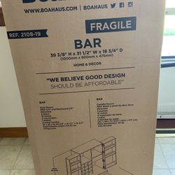 Bar Cabinet Still In the pkg