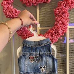 Disney Theme Dog Jean Jacket 