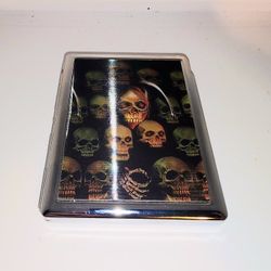 Skull pattern cigarette case 