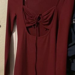 Red Long Sleeve Dress