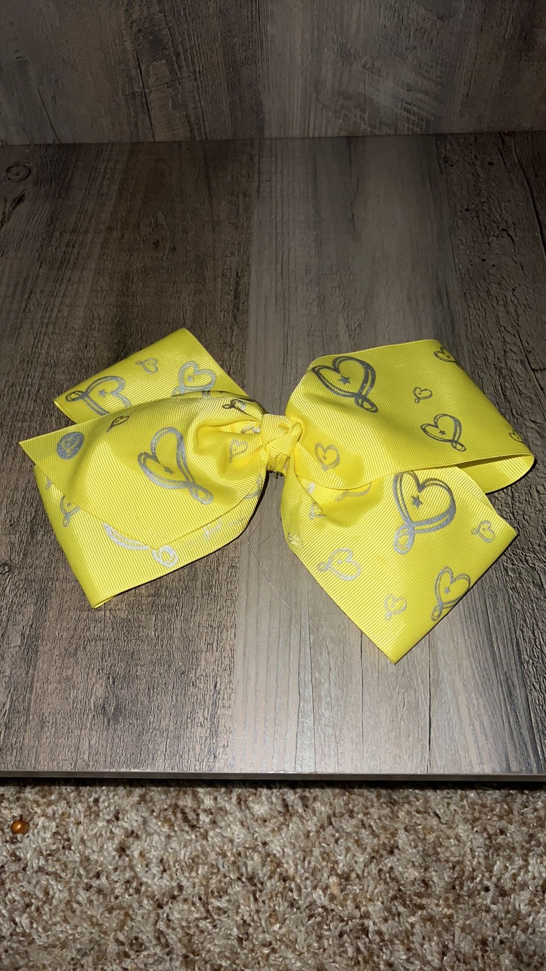 Girls Hair Bow Clip JoJo Siwa Bow Collection Bodacious Large Yellow