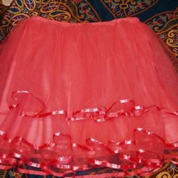 Salmon Pink Tutu Skirt Size Medium 