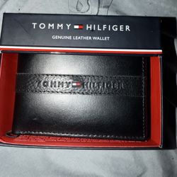 Tommy Hilfiger Men's Leather Orson RFID Bifold Wallet deep black