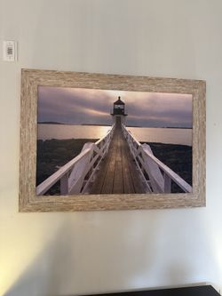 Framed Lighthouse Photo 