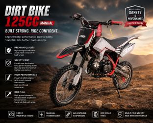 Fully Assembled Gas Dirt Bike 125CC Manual