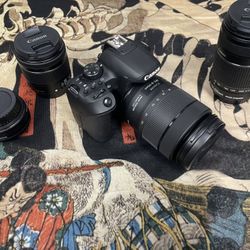 Canon EOS Rebel T8i with Lenses