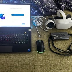 Alienware Gaming Laptop I5 With Meta Quest 2, Bluetooth Mouse, 25ft Cable And A Meta Quest Case.