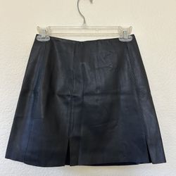 Faux Leather Mini Skirt