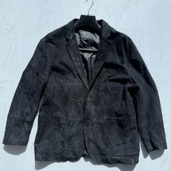 Ponte Vecchio Made in Florence Italy Italian Suede Leather Custom Driving Jacket