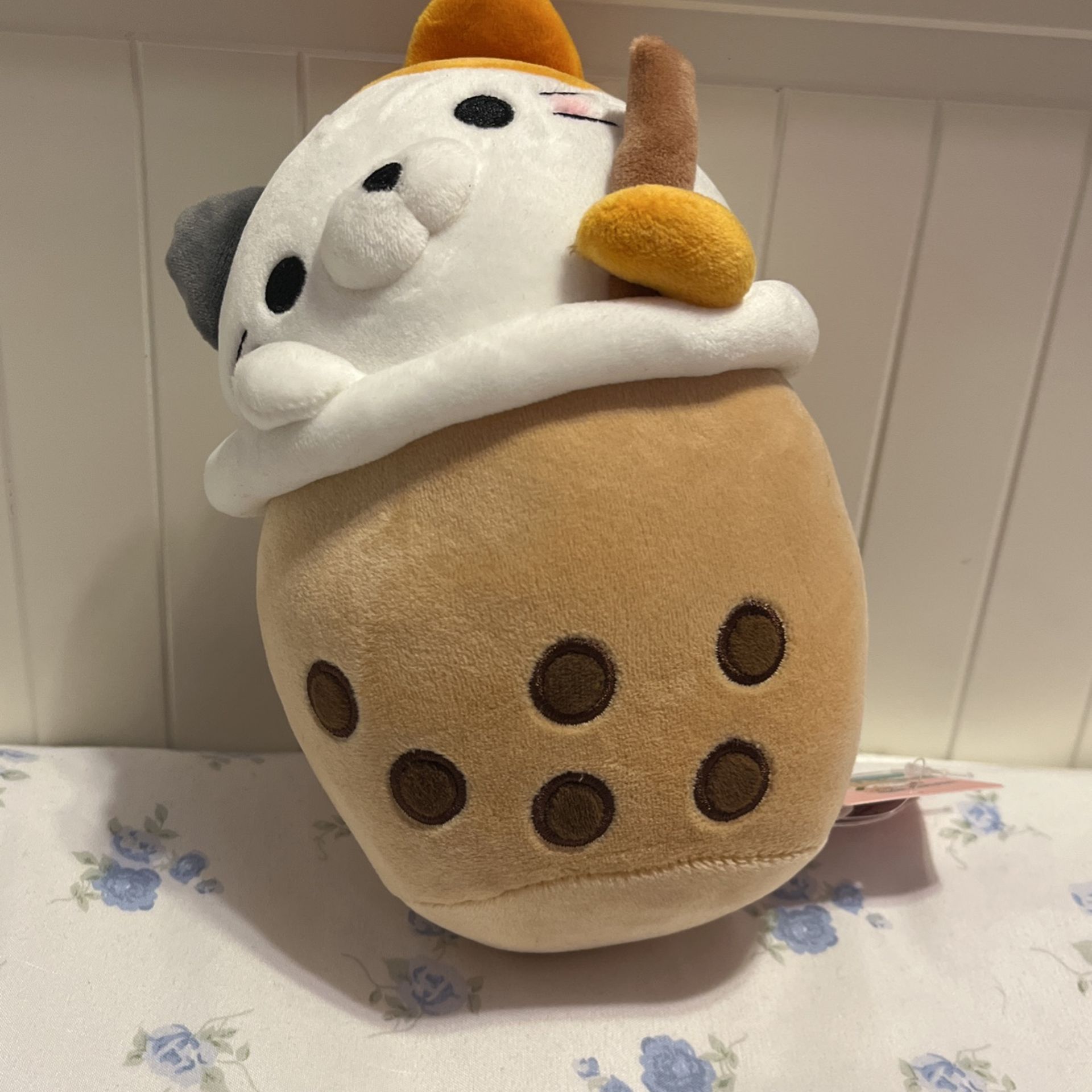 Boba Calico Cat Plush 