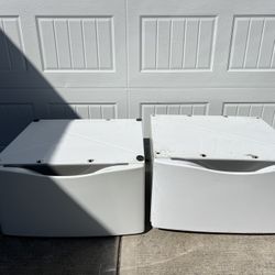 Laundry Pedestal W/Storage Drawer X 2