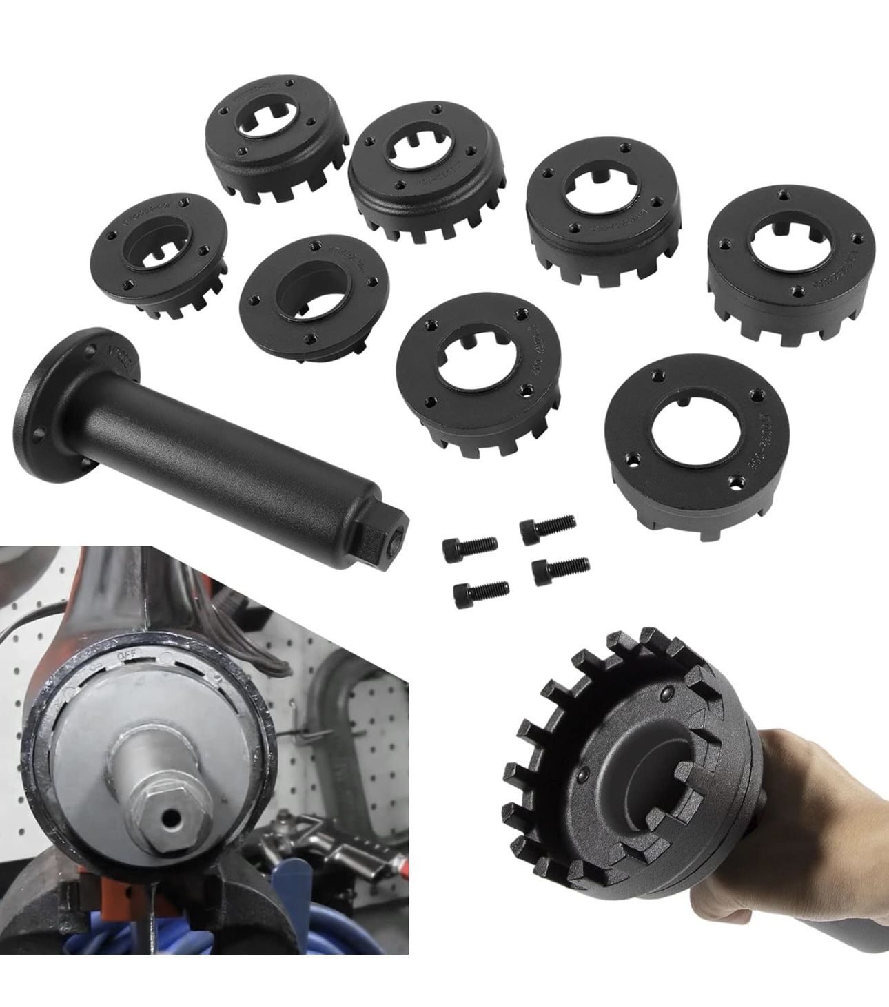 Lower Carrier Retainer Retaining Ring Nut Wrench Tool Kit for Yamaha Honda Suzuki