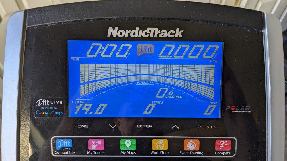 The NordicTrack AudioStrider 990 PRO Rear Drive Elliptical Trainer