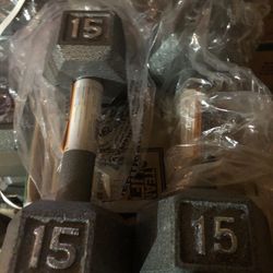 Dumbbells Pair 15lbs New In Box
