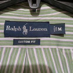 Ralph Lauren Men Custom fit Buttons Down Shirt /Medium
