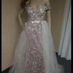 Pink Dress with Skirt 