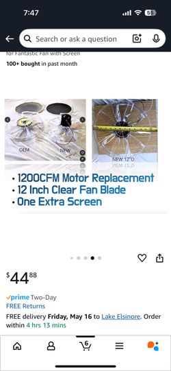 Rv Vent Motor Replacement kit Fan Blade Kit 