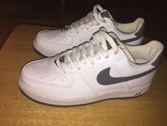Nike Air Force One low white grey men's 9