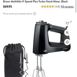 Braun Turbo Hand Mixer