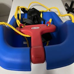 Swing-N-Slide WS 4001-G - Plastic children's swing with nylon rope . Columpio infantil de plástico con cuerda de nailon, 