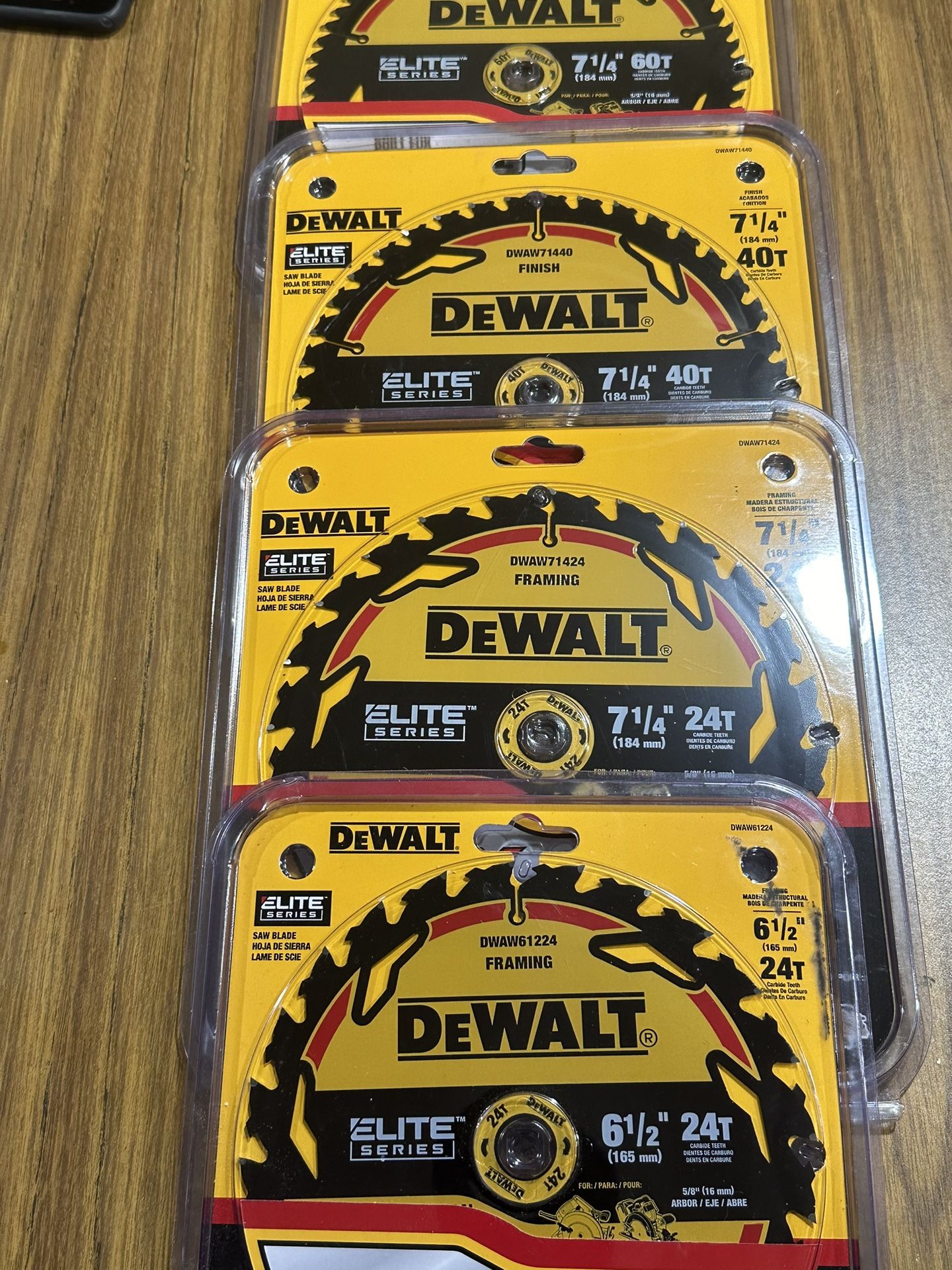 Dewalt 7-1/4 Saw Blades