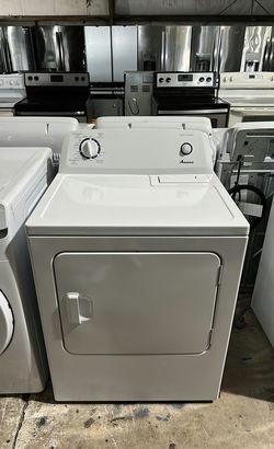 Amana White Basic Dryer - Automatic Dry