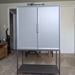 Ikea Tullstorp Gray Metal Cabinet 28.5x13 3/4x49 5/8"
