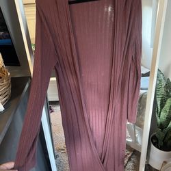 Mauve Duster Size Large 