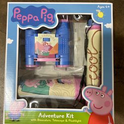 NWT Peppa Pig Adventure Kits ( Binoculars , Telescope And Flashlight 3pcs Set)