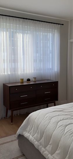 Safavieh Couture Mid-Century Modern Walnut 6-Drawer Dresser – 56”