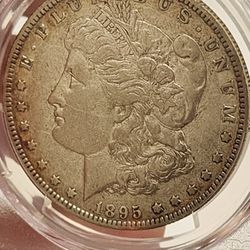 Rare 1895-0 Morgan Silver Dollar XF Details