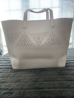 Large White Shoulder Bag