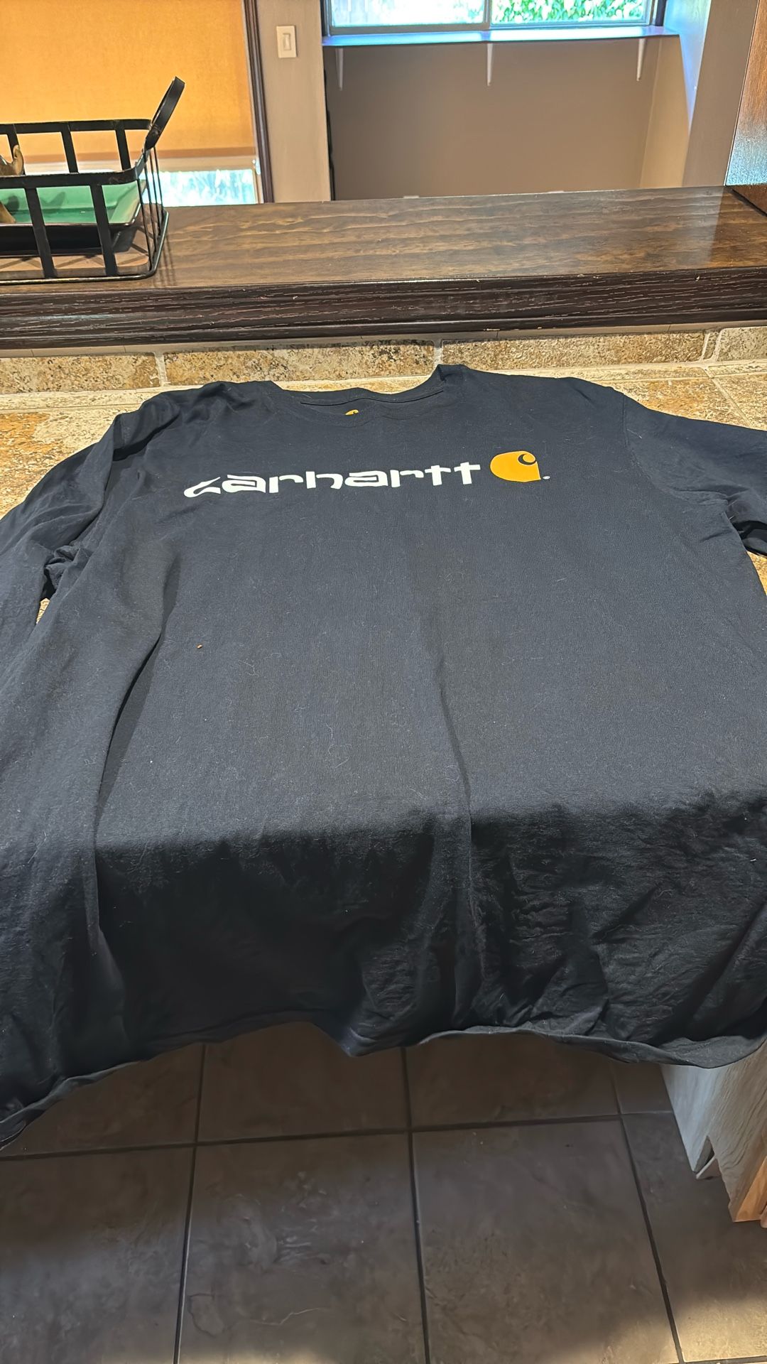 Two (2) Carhartt Long Steve T Shirts/ Both 2XL