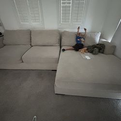 Large sectional with left chaise