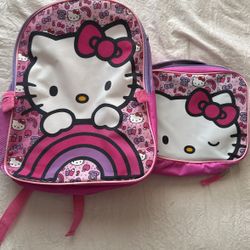 Hello Kitty Backpack & Lunch Bag 