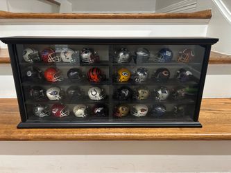 NFL Mini Helmet Complete Set with Display Case