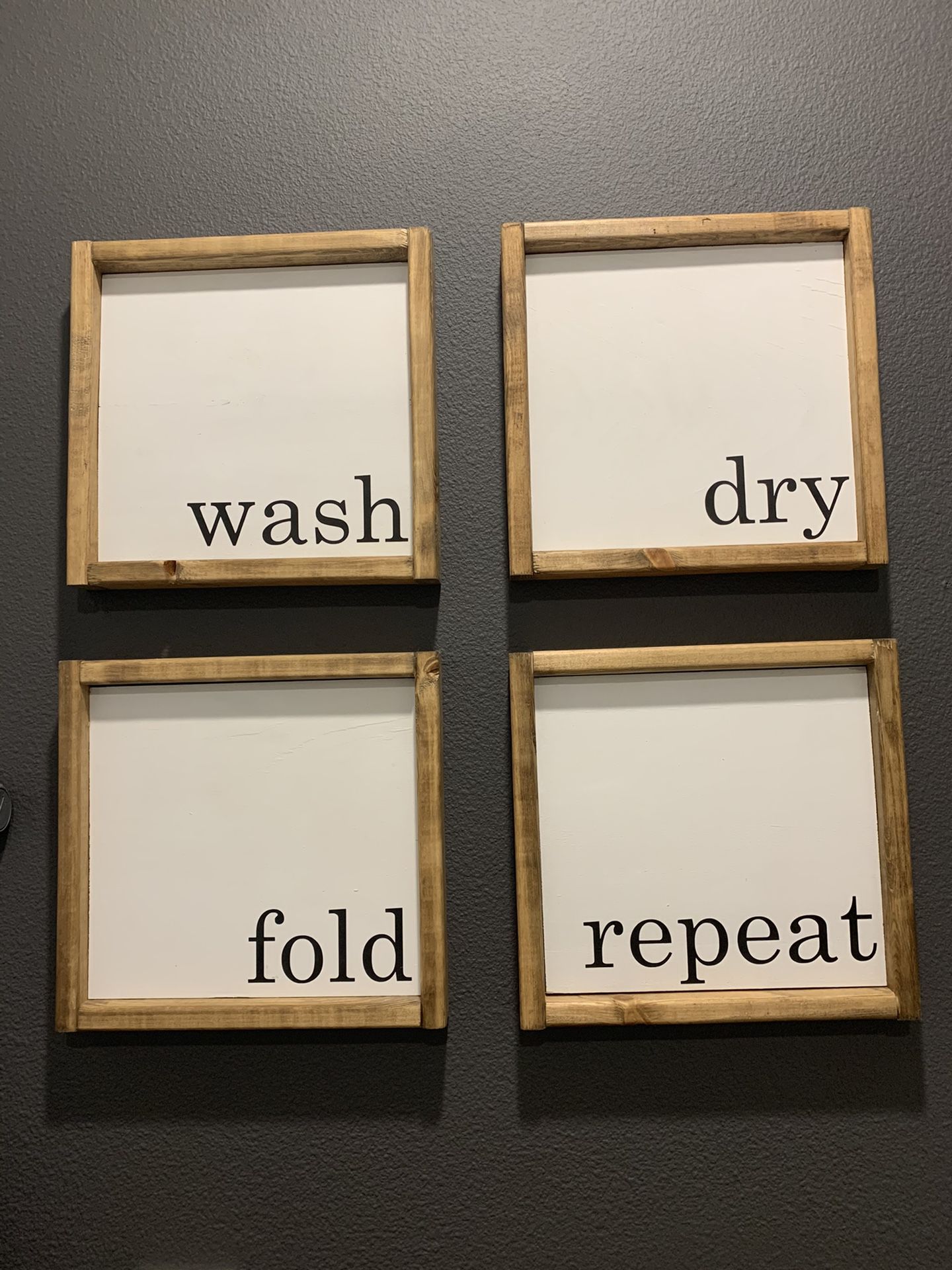 Brand new custom laundry room signs