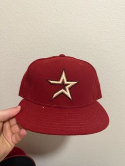 MLB Houston Astros maroon baseball cap with gold star logo size 7 1/2
